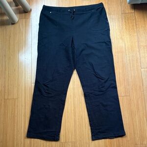 Karen Scott Womens Black Joggers